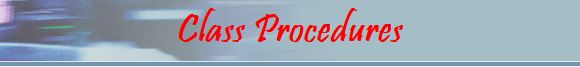 Class Procedures