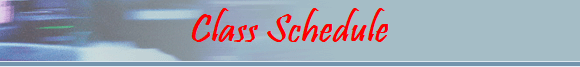 Class Schedule