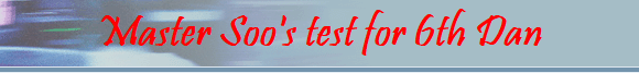Master Soo's test for 6th Dan