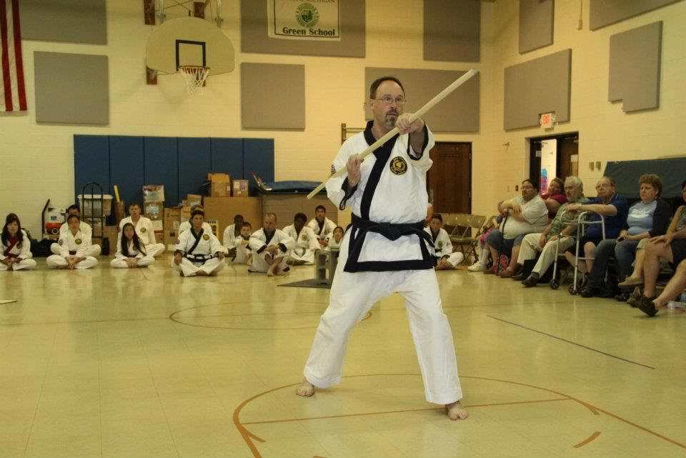 Joe performing his bo kata